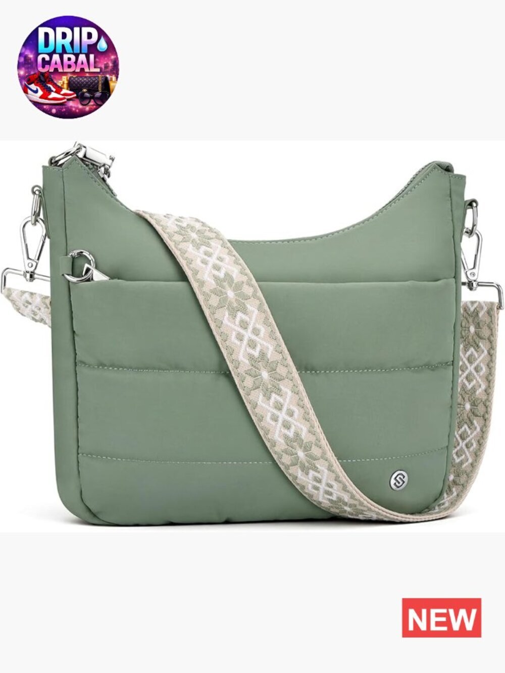 Anti Theft Quilted Puffer Hobo Crossbody Bag with RFID Blocking